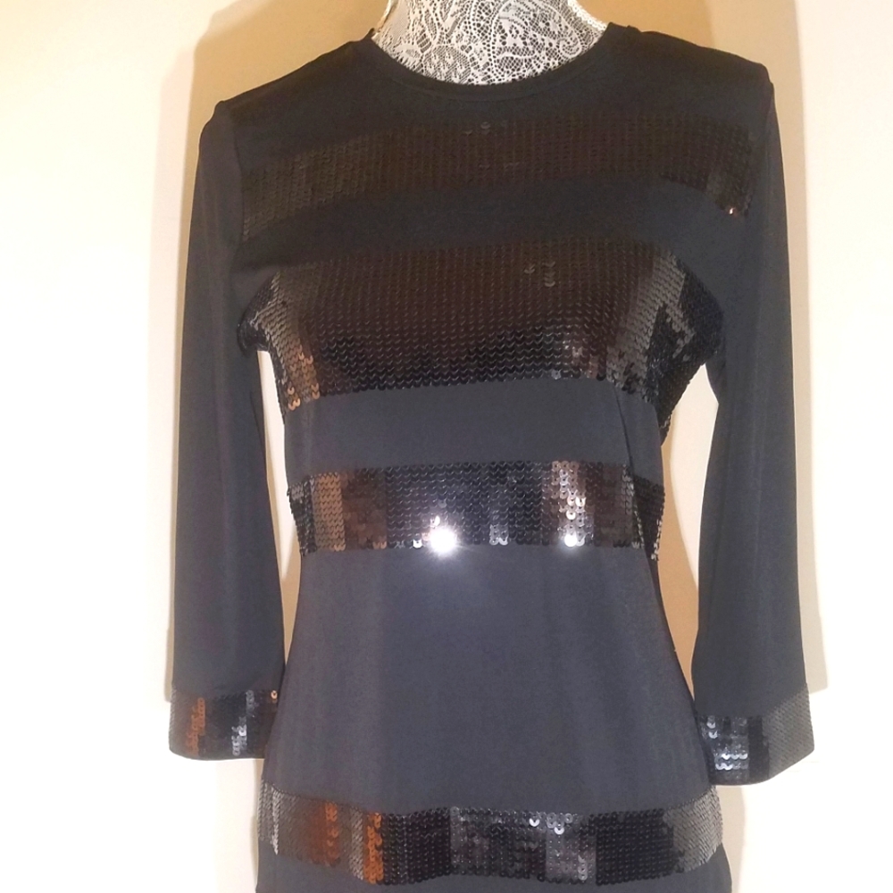 Michael Kors Black Sequin Dress Sexy and Sophisticated
